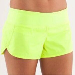 Rare neon yellow Ivivva speed up shorts